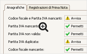 Regole caricamento dati